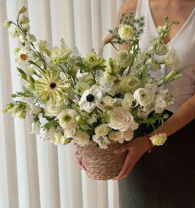 ELEGANCIA NATURAL Colores blanco y verde